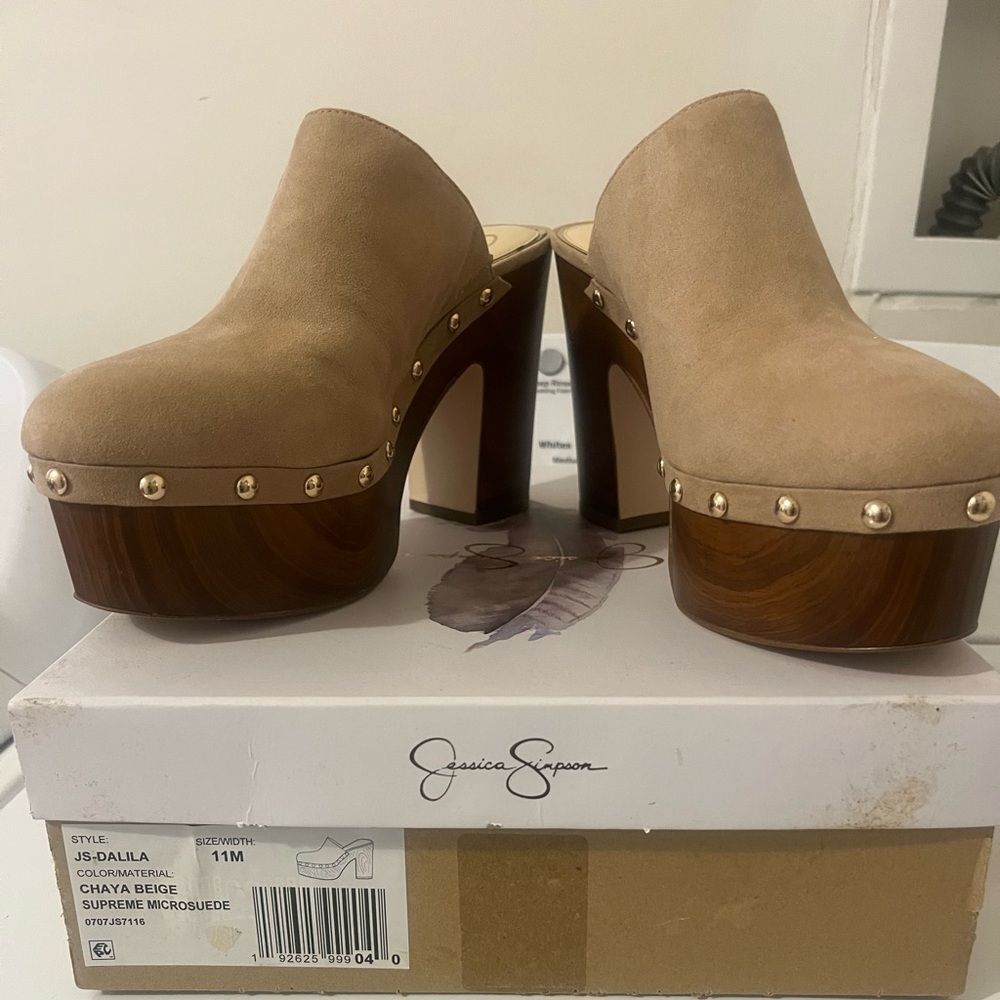 Brand new Jessica Simpson mules.. Size 11 never worn